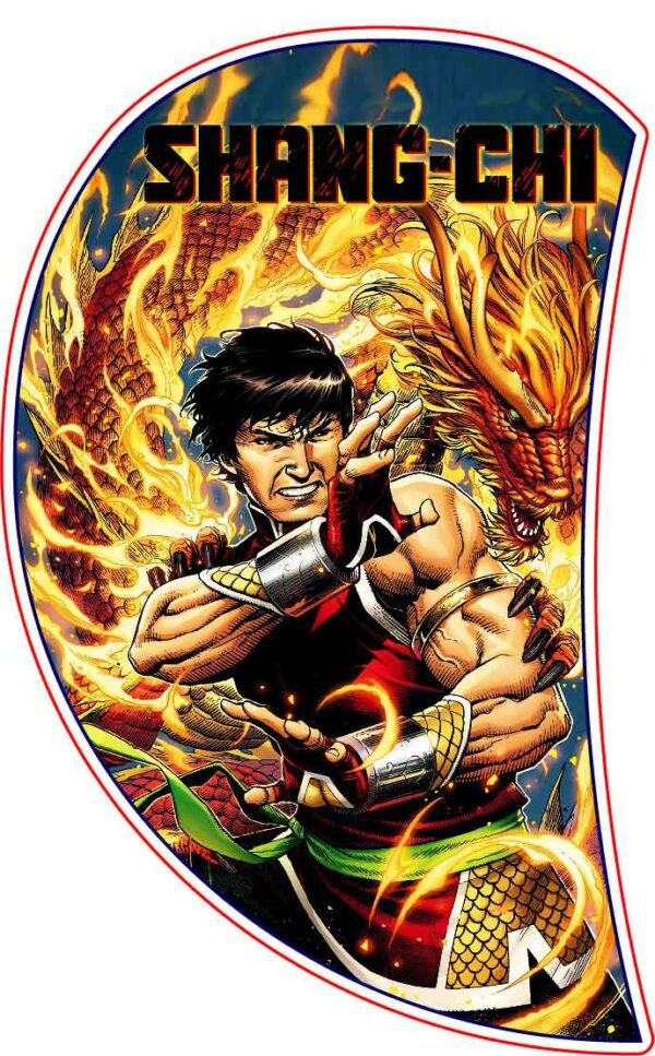 Shang Chi Fire Dragon Legend Ten Rings Movie Art Vinyl Sticker