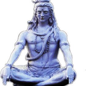 Shiva_meditating_Rishikesh vinyl sticker