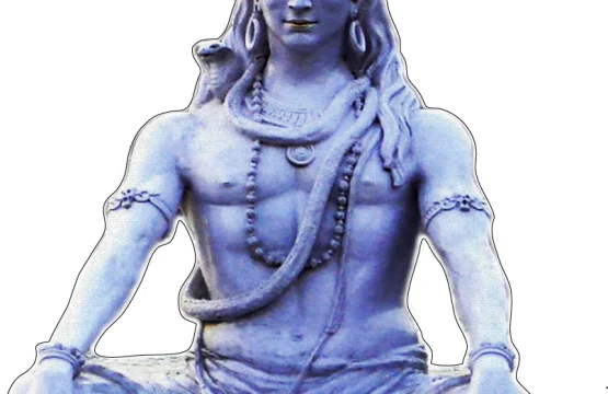 Shiva_meditating_Rishikesh vinyl sticker