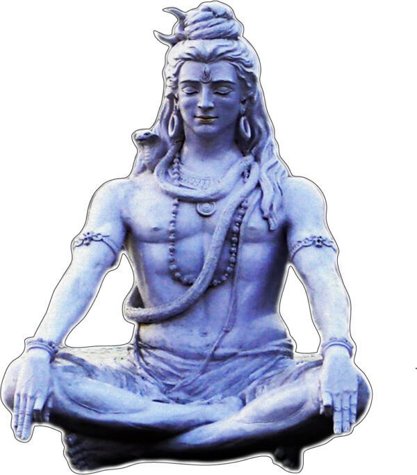 Shiva_meditating_Rishikesh vinyl sticker
