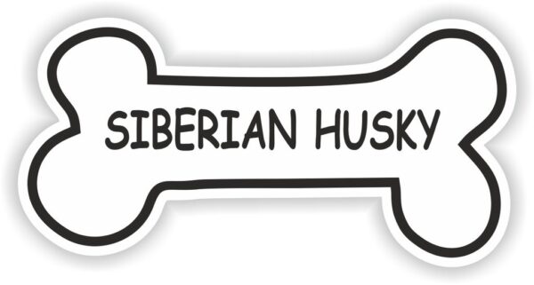 Siberian Husky Bone Breed vinyl sticker