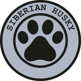 Siberian-Husky-Paw-Print-Seal-Vinyl-Sticker