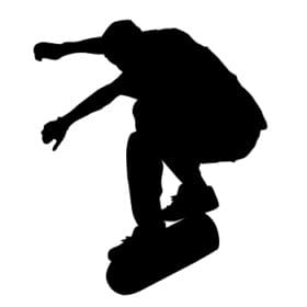 Skateboard Sk8 Extreme sports Cutout Vinyl Sticker