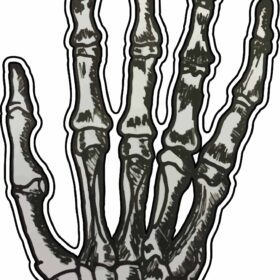 Skeleton Hand 5 Finger Dark Brotherhood Death We Know Corpse Goth