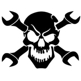 Skull-and-Wrench-Crossbones-Vinyl-Sticker-Decal