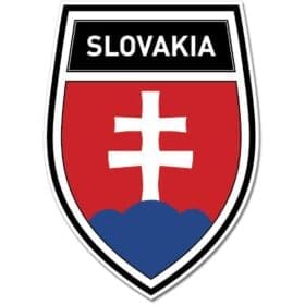 Slovakia Shield Coat of Arms Emblem Wall Window Car Sticker Decal