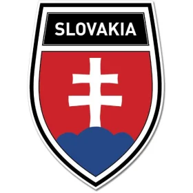 Slovakia Shield Coat of Arms Emblem Wall Window Car Sticker Decal