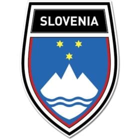 Slovenia Shield Coat of Arms Emblem Wall Window Car Sticker Decal