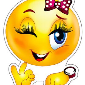 Smile Pretty Girl Face vinyl sticker