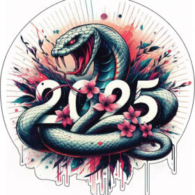 2025 Wood Snake Year Chinese Horoscope Ancient Culture Zodiac Sign Event Predictions New Year Celebration Art Symbolism vinyl sticker