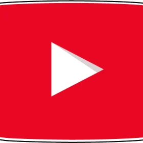 Social Media You Tube Red Button vinyl sticker