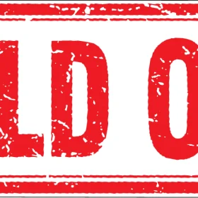 Sold Out vinyl sticker