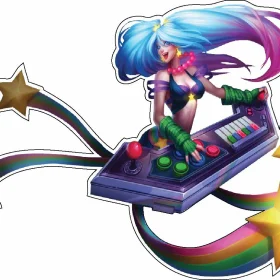 Sona League Of Legends vinyl sticker