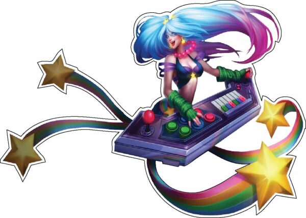 Sona League Of Legends vinyl sticker