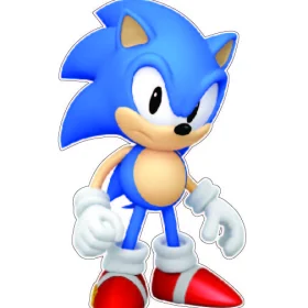 Sonic The Hedgehog Classic Cartoon Character Video Game Symbol Of Speed And Style Fast And Furious Gamer vinyl sticker