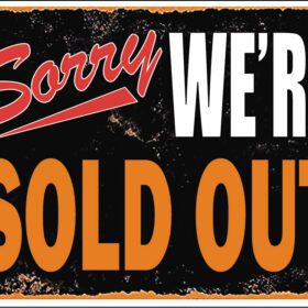 Sorry We Are Sold Out vinyl sticker