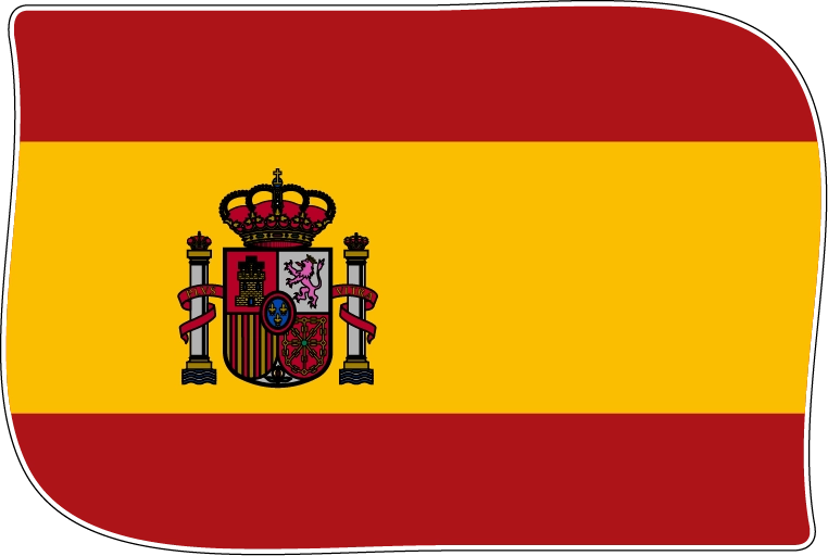 Spain Flag Leaf Shape vinyl sticker Spain Flag La Rojigualda Leaf Shape vinyl sticker