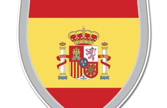 Spain Shield Flag Wall Window Car Vinyl Sticker Decal