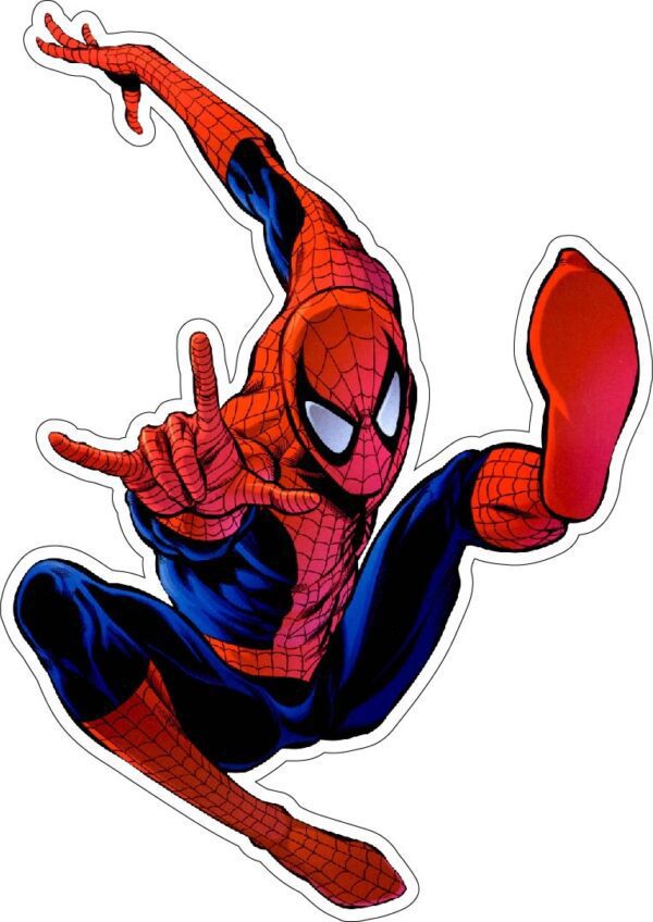 Spider Man Jumping 2 vinyl sticker