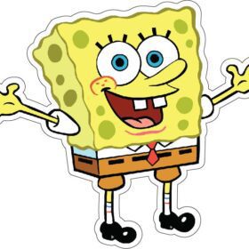Sponge Bob Square Pants vinyl sticker