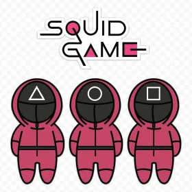 Squid Game Pink Soldiers vinyl sticker