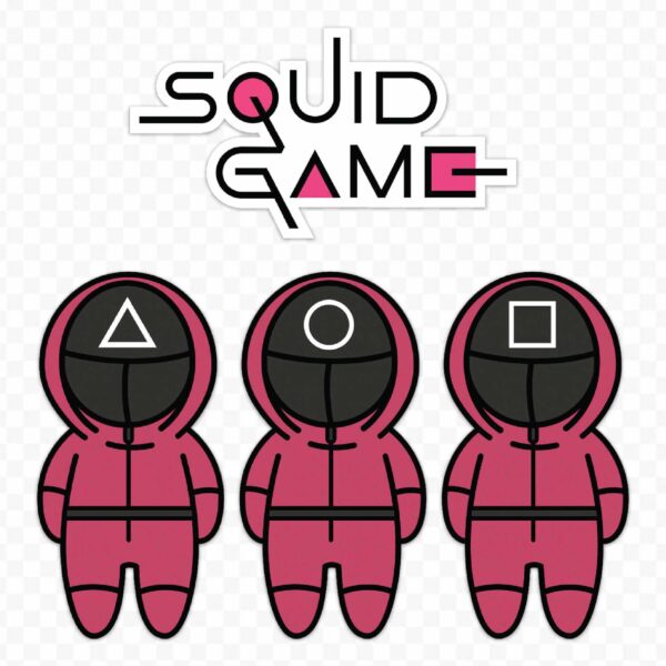 Squid Game Pink Soldiers Vinyl Sticker Printed Viny Decal