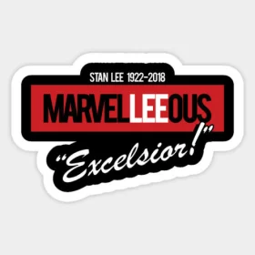 Stan Lee RIP Marvel Excelsior vinyl sticker