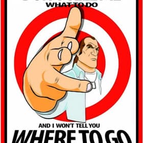 Steven Seagul Advice Funny Sign Printed Vinyl Sticker