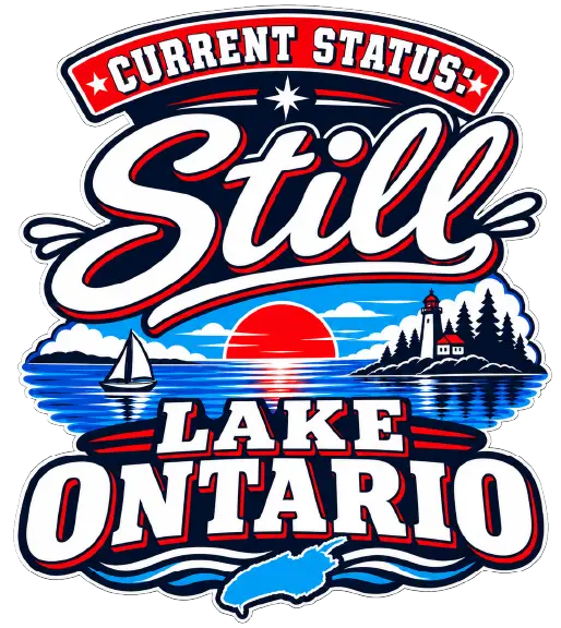 Still Lake Ontario vinyl sticker Still Lake Ontario Current Staus of The Great Canadian Lake Proud Logo vinyl sticke