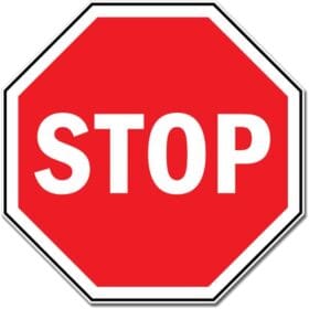 Stop Sign Sign Wall Window Car Vinyl Sticker Decal
