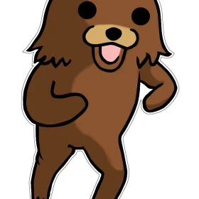 Stranger Danger Bear vinyl sticker