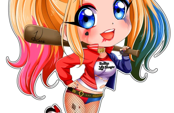 Suicide Squad Harley Quinn Joker Batman vinyl sticker