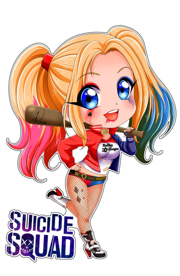 Suicide Squad Harley Quinn Joker Batman vinyl sticker