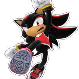 Super Sonic the Hedgehog Jumping vinyl sticker