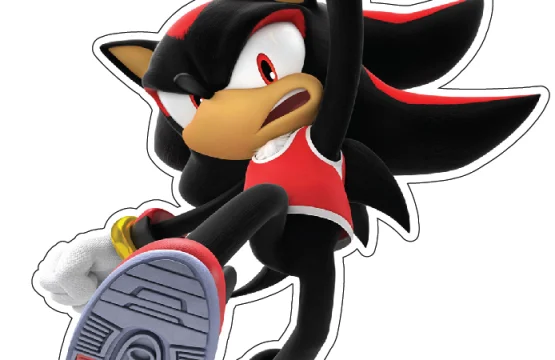 Super Sonic the Hedgehog Jumping vinyl sticker