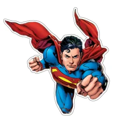 Superman Fist Forward vinyl sticker