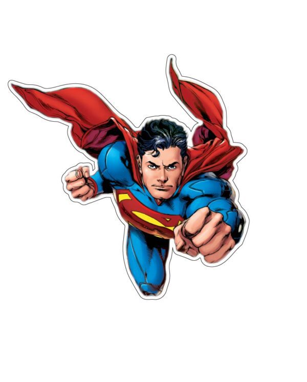 Superman Fist Forward vinyl sticker