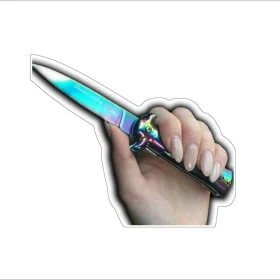 Switchblade In Hand vinyl sticker