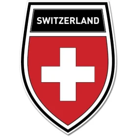 Switzerland Shield Coat of Arms Emblem Wall Window Car Sticker Decal