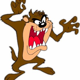 TAZ Tasmanian Devil Looney Tunes vinyl sticker