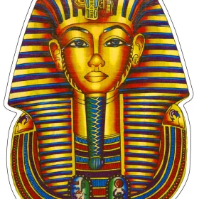 Tutankhamun King Logo Treasure Of Golden Pharaoh Tutankhamen Ancient Egyptian God Art Vinyl Sticker