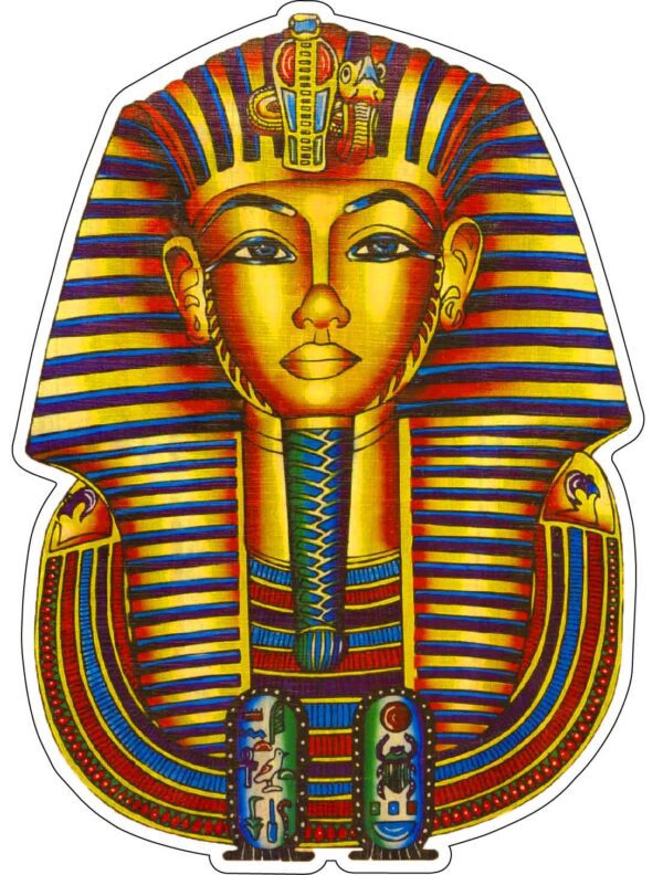 Tutankhamun King Logo Treasure Of Golden Pharaoh Tutankhamen Ancient Egyptian God Art Vinyl Sticker