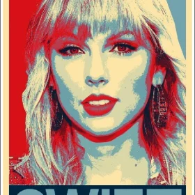 Taylor Swift Iconic Modern Music Star Pop Retro Style Poster Art vinyl sticker