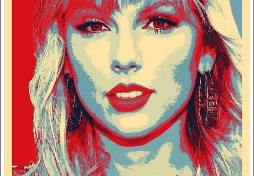 Taylor Swift Iconic Modern Music Star Pop Retro Style Poster Art vinyl sticker