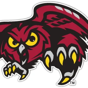 Temple Owls 1 NCAA Logo vinyl sticker