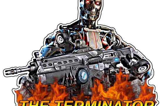 Terminator Flames Dark Fate Action Movie Vinyl Sticker