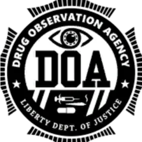 The Drug Observation Agency (DOA), also known as the Bureau of Narcotics, is primarily an undercover intelligence agency mentioned in Grand Theft Auto IV, and Grand Theft Auto V, and physically introduced in Grand Theft Auto Online. The DOA makes its only appearance in the final mission of the heist "Series A Funding." During the final pre-completion cutscene, players deliver their stolen drugs to Trevor. Later, Trevor is seen dealing drugs with a strange man who, unbeknownst to Trevor, is an undercover DOA agent. After realizing that the deal was actually a sting operation, Trevor escapes by jumping off of a cliff into the ocean, with a team of DOA agents and LSPD police officers shooting at him from atop the cliff. Also, check out other Grand Theft Auto vinyl stickers: GTA 5 Grand Theft Auto Triple Threat Vinyl Sticker Grand Theft Auto5 LOGO Vinyl Sticker Chop Grand Theft AutoV Vinyl Sticker Five Brand New GTA FAN Vinyl sticker