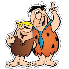 The Flintstones Fred And Barney vinyl sticker