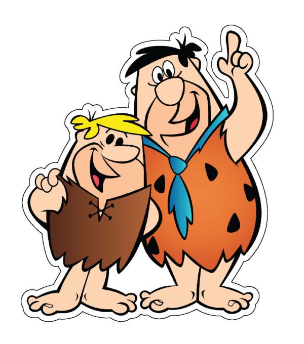 The Flintstones Fred And Barney vinyl sticker