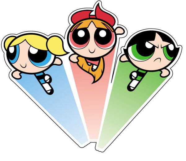 The Powerpuff Girls vinyl sticker